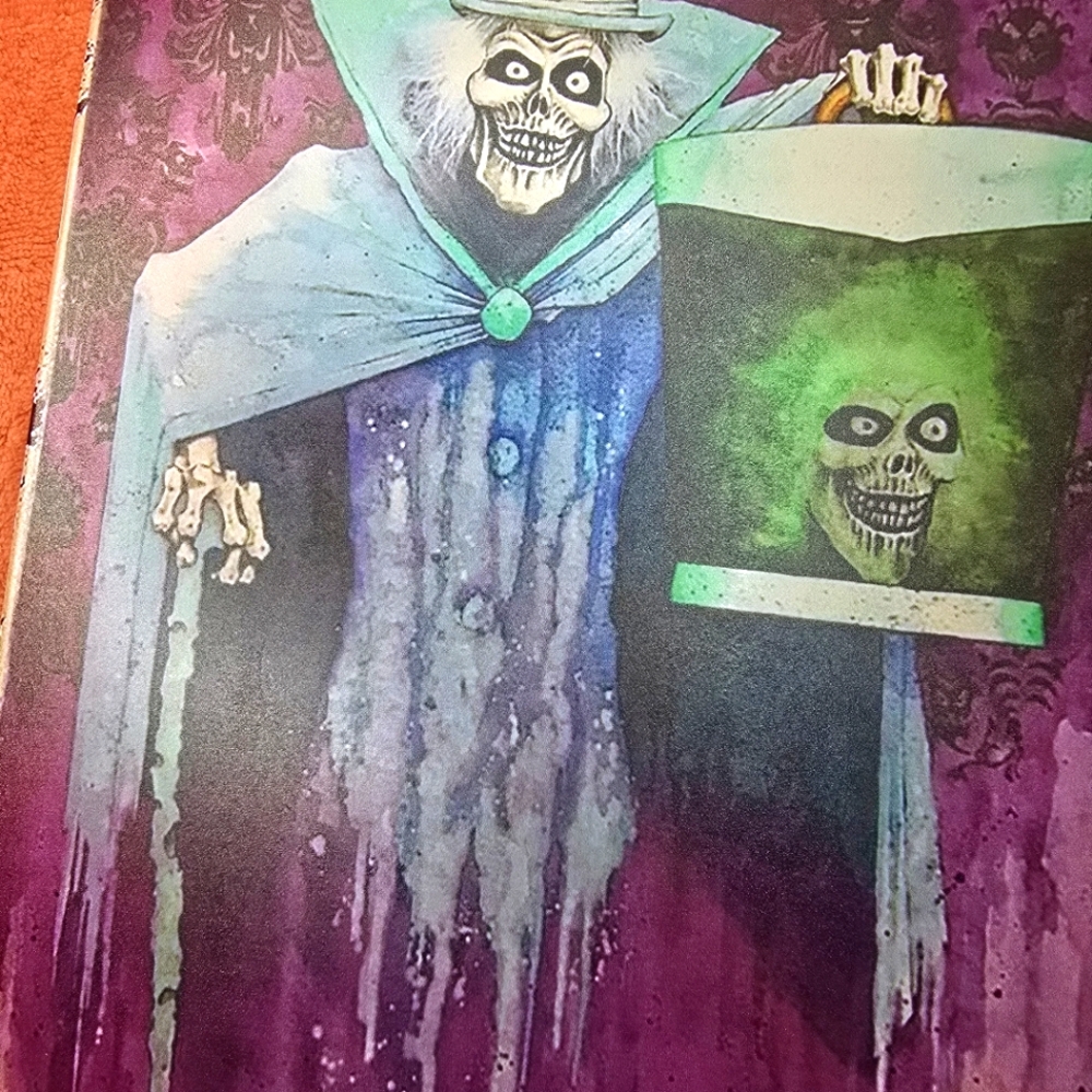 Haunted House Ghost & Head in Hat Box Tin Sign 12Hx8W - Picture 4 of 12